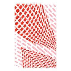 Waves Wave Learning Connection Polka Red Pink Chevron Shower Curtain 48  X 72  (small)  by Mariart