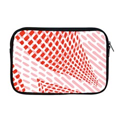Waves Wave Learning Connection Polka Red Pink Chevron Apple Macbook Pro 17  Zipper Case by Mariart