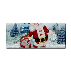 Funny Santa Claus With Snowman Cosmetic Storage Cases by FantasyWorld7