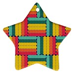 Soft Spheres Pattern Ornament (Star) Front