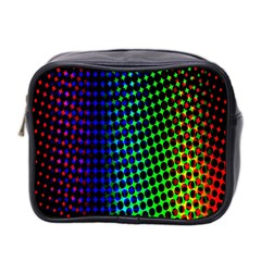 Digitally Created Halftone Dots Abstract Background Design Mini Toiletries Bag 2-side