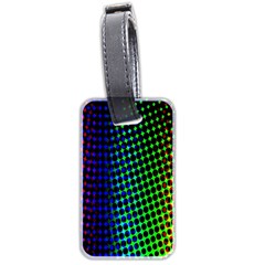 Digitally Created Halftone Dots Abstract Background Design Luggage Tags (two Sides) by Nexatart