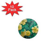 Yellow Flowers At Nature 1  Mini Magnet (10 Pack)  by dflcprints