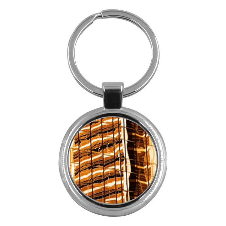 Abstract Architecture Background Key Chains (Round) 