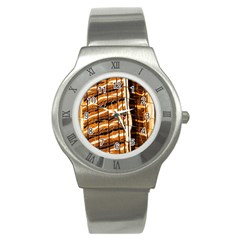 Abstract Architecture Background Stainless Steel Watch by Nexatart