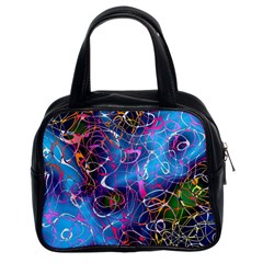 Background Chaos Mess Colorful Classic Handbags (2 Sides)