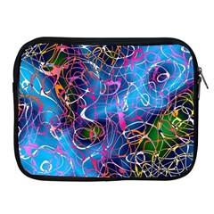 Background Chaos Mess Colorful Apple Ipad 2/3/4 Zipper Cases by Nexatart