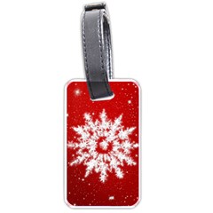 Background Christmas Star Luggage Tags (one Side)  by Nexatart