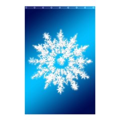 Background Christmas Star Shower Curtain 48  X 72  (small) 