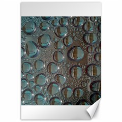 Drop Of Water Condensation Fractal Canvas 12  X 18   by Nexatart