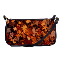 Fall Foliage Autumn Leaves October Shoulder Clutch Bags by Nexatart