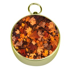 Fall Foliage Autumn Leaves October Gold Compasses by Nexatart