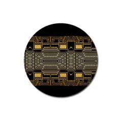 Board Digitization Circuits Magnet 3  (round) by Nexatart