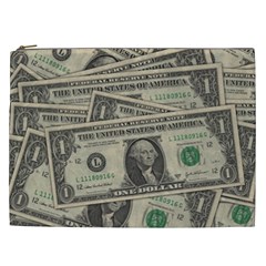 Dollar Currency Money Us Dollar Cosmetic Bag (xxl)  by Nexatart