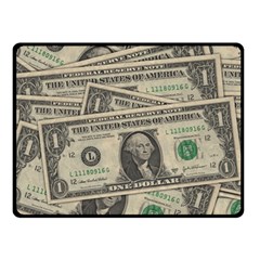 Dollar Currency Money Us Dollar Double Sided Fleece Blanket (small)  by Nexatart