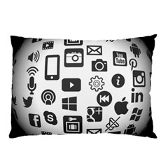 Icon Ball Logo Google Networking Pillow Case (two Sides) by Nexatart