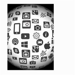 Icon Ball Logo Google Networking Large Garden Flag (two Sides) by Nexatart