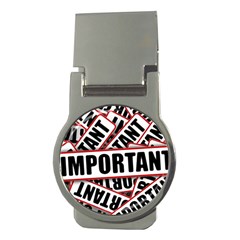 Important Stamp Imprint Money Clips (round)  by Nexatart