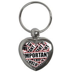 Important Stamp Imprint Key Chains (heart) 