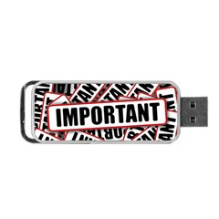 Important Stamp Imprint Portable Usb Flash (one Side) by Nexatart