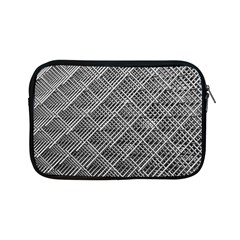 Grid Wire Mesh Stainless Rods Apple Ipad Mini Zipper Cases by Nexatart