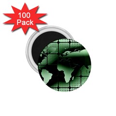 Matrix Earth Global International 1 75  Magnets (100 Pack)  by Nexatart