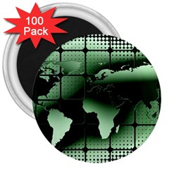 Matrix Earth Global International 3  Magnets (100 Pack) by Nexatart