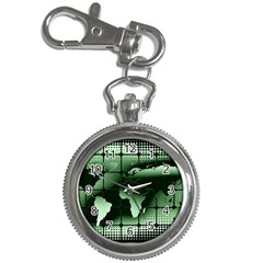 Matrix Earth Global International Key Chain Watches by Nexatart