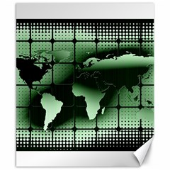 Matrix Earth Global International Canvas 8  X 10  by Nexatart