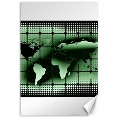 Matrix Earth Global International Canvas 12  X 18   by Nexatart