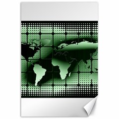 Matrix Earth Global International Canvas 24  X 36  by Nexatart