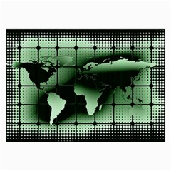 Matrix Earth Global International Large Glasses Cloth (2-side) by Nexatart