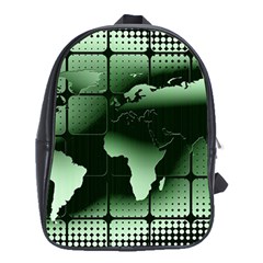 Matrix Earth Global International School Bag (xl) by Nexatart