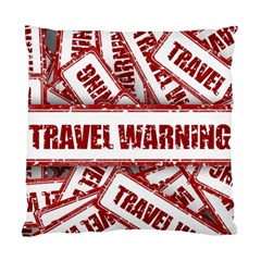 Travel Warning Shield Stamp Standard Cushion Case (Two Sides)