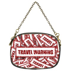 Travel Warning Shield Stamp Chain Purses (Two Sides) 