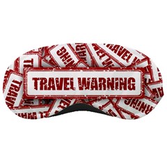 Travel Warning Shield Stamp Sleeping Masks