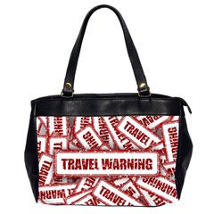 Travel Warning Shield Stamp Office Handbags (2 Sides) 