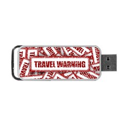 Travel Warning Shield Stamp Portable USB Flash (One Side)