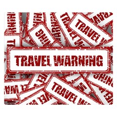 Travel Warning Shield Stamp Double Sided Flano Blanket (Small) 