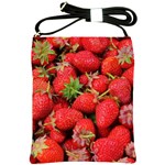 Strawberries Berries Fruit Shoulder Sling Bags Front