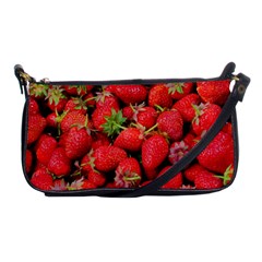 Strawberries Berries Fruit Shoulder Clutch Bags by Nexatart