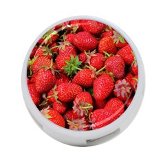 Strawberries Berries Fruit 4-port Usb Hub (one Side) by Nexatart