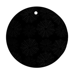 Spider Web Round Ornament (two Sides)