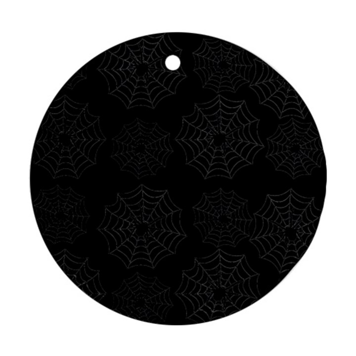 Spider web Round Ornament (Two Sides)