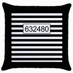 Prison  Throw Pillow Case (black) by Valentinaart