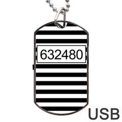 Prison  Dog Tag Usb Flash (two Sides) by Valentinaart