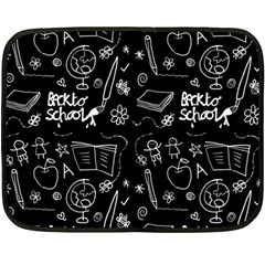 Back To School Double Sided Fleece Blanket (mini)  by Valentinaart