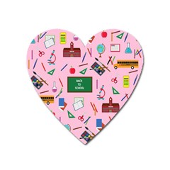 Back To School Heart Magnet by Valentinaart