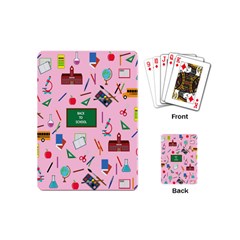 Back To School Playing Cards (mini)  by Valentinaart