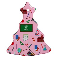 Back To School Ornament (christmas Tree)  by Valentinaart